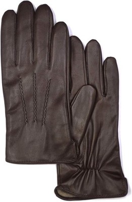MGGMOKAY Mens Touchscreen Luxury Nappa Lambskin Leather Gloves Cashmere Lining