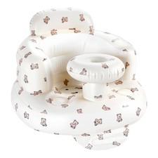 Inflatable Baby Seat with Tray, Comfortable Sit Me Up Floor Seat for Baby Lea...