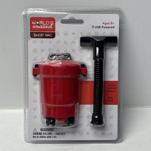 Worlds Smallest SHOP VAC Vacuum USB Miniature Desk Toy - Picture 1 of 3