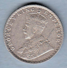 1925 British India King George V 1/4 Rupee Nice Quality silver coin