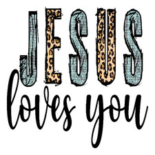 Jesus Loves You Sticker Weatherproof Vinyl Decal Car Window Christian