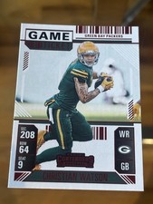 Christian Watson 2024 Panini Contenders #36 Game Ticket Red
