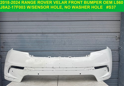 #ad ✅ 2018 2024 RANGE ROVER VELAR Front bumper OEM Original W sensor NO Washer HOLE $999.50