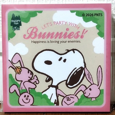 LETZTE LIMITIERTE SNOOPY TOWN Original Ostern Memo Block 100 Peanuts Bunnies ...