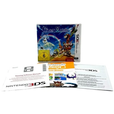 Ever Oasis Nintendo 3DS nur Hülle mit Beilegern/Anleitungen
