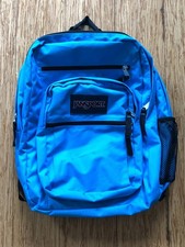 JANSPORT Big Student Backpack in Light Blue Neon 15 inch laptop compartment
