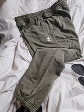New Adidas Originals Men's Trefoil Essentials Pants - olive sweatpants Joggers