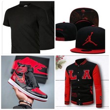 Unisex Baseball High Quality Letter Jackets Sneaker Cap T Shirt. Shoes Size 10