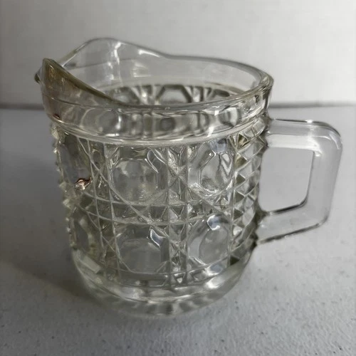 VINTAGE FEDERAL GLASS WINDSOR CLEAR CREAMER