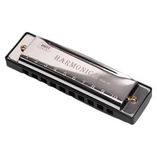 Blues Harmonica 10 Hole Diatonic Key of C w/ Storage Case - Ideal for Beginners