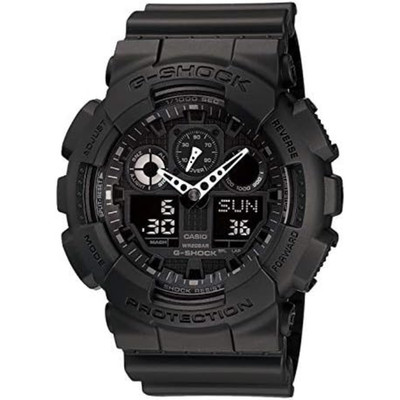Casio G-Shock GA-100-1A1 Herren Analog & Digital Uhr Schwarz Resin 2013 Neu