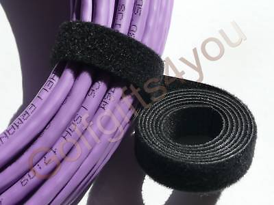 VELCRO STRAP CABLE TIE HOOK /& LOOP 25mm x 2m LENGTHS *GENUINE VELCRO*