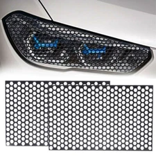 2x Car Taillight Cover Sticker Black Honeycomb Tail-lamp Decal Trim Accessories