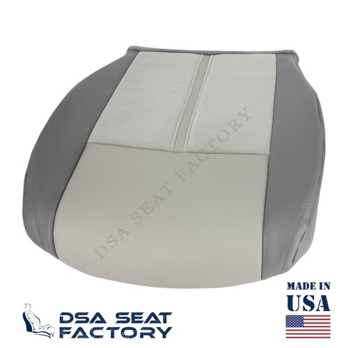 05-10 For Jeep Grand Cherokee WH Leather/Suede Passenger Bottom Cover 2Tone Grey - Picture 7 of 8