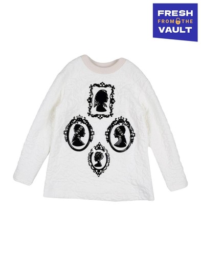 RRP€ 320 DOLCE & GABBANA Kids Jacquard Sweatshirt 3Y 95-101CM Made in Italy