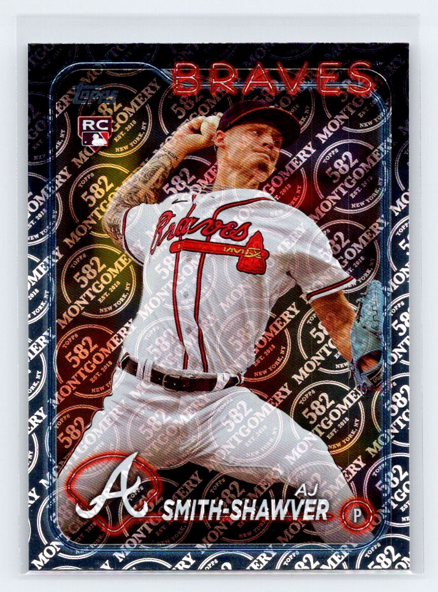 AJ Smith-Shawver 2024 Topps #117 582 Montgomery Club Foil Rookie