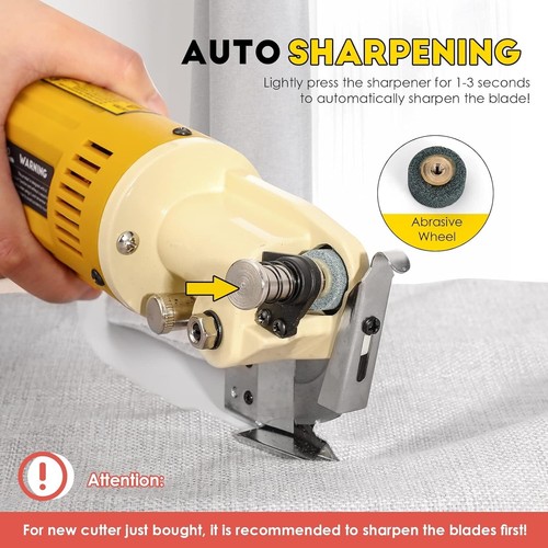 Versatile Electric Fabric Scissors - Straight & Curved Cutting for Professionals - Picture 8 of 10