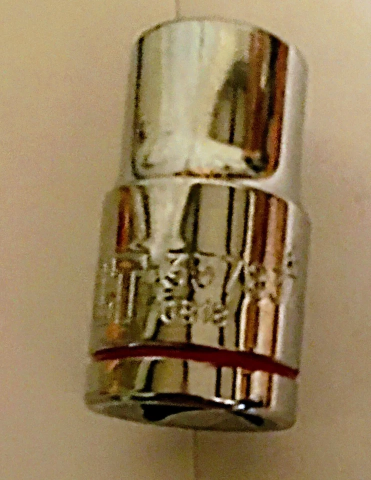 Kobalt  1/2" x 1/2" Dr Standard Chrome Socket 12 Pt  # 337837 Free USA Shipping - Image 3 of 4