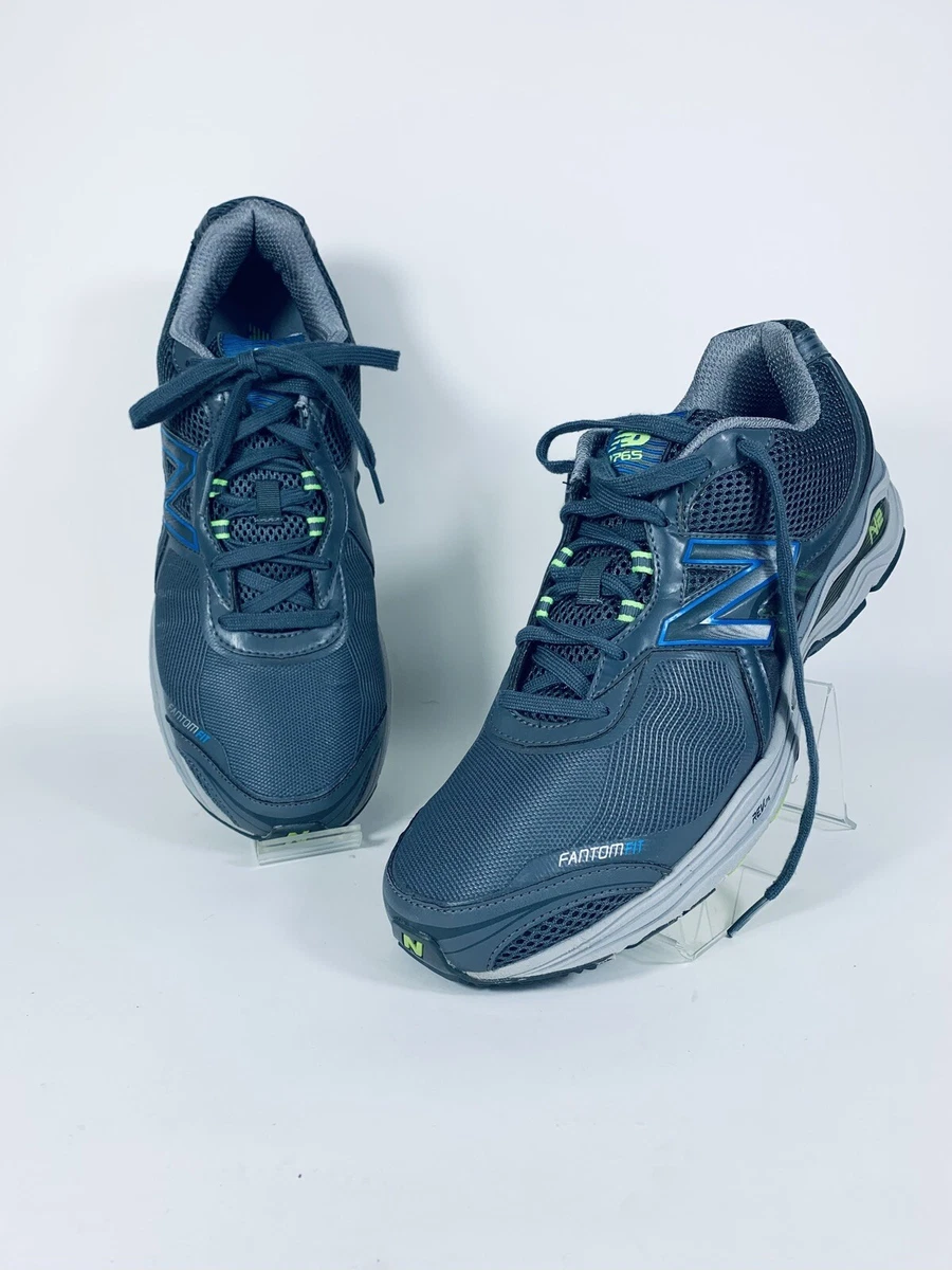 Mens size 10.5 US New Balance 1765 Fantom Fit Grey/Green and Blue Gently… New Balance 1765 Fantom Fit Running Shoes Mens 10.5 Gray  main image 4