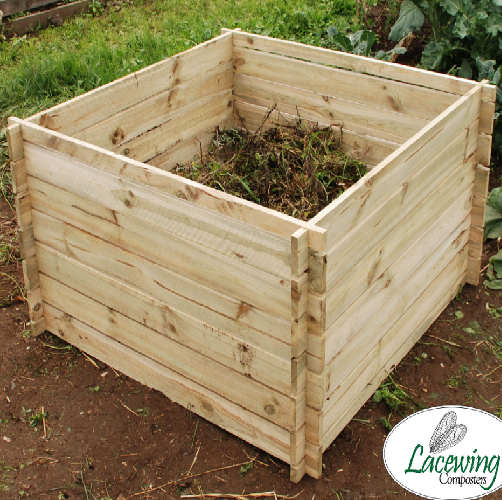 Wooden Compost Bin Composter Garden Waste Bins Composting Large 890L by Lacewing eBay