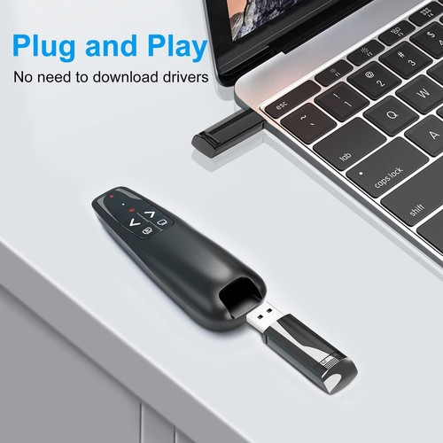 2 Units Wireless Presenter Remote Clicker For Laptop Powerpoint Presentations - Picture 3 of 8