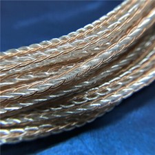 DIY headphone cable 7N 200 core single crystal copper 8 strands braided