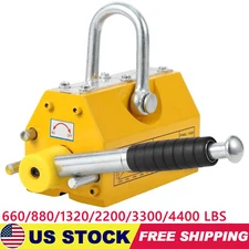 Heavy Duty Magnetic Lifter, 4400Lbs Capacity, Permanent Lift Magnet with Release