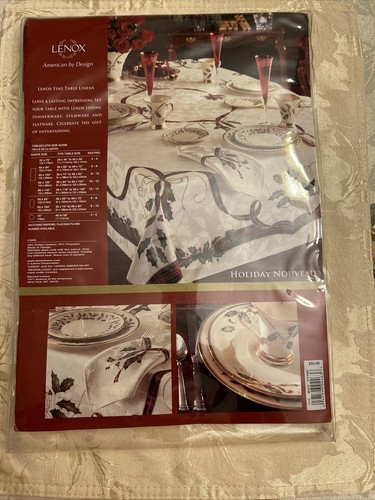 Lenox Holiday Noveau tablecloth 70” Round - Picture 10 of 15