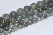 Genuine Natural Gray Labradorite Beads Grade A Round Loose Beads 4/6/8/10MM
