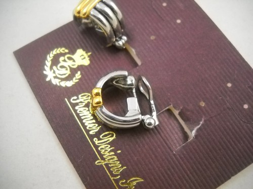 Premier Designs Genie Pierced or Clip Earrings NWT & Box Cool! - Picture 5 of 7