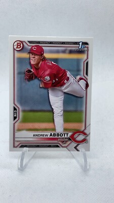 2021 Bowman Draft Andrew Abbott First 1st Bowman Cincinnati Reds # BD - 8