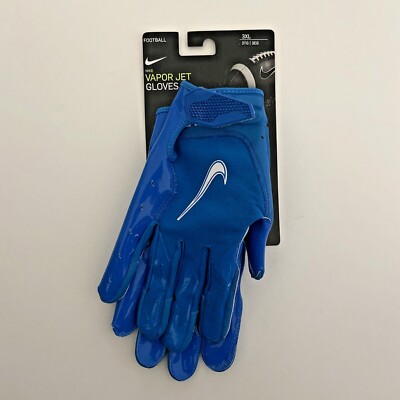 Nike Vapor Jet Adult Football Gloves, Blue Men's 3XL CZ4127-490 Brand New