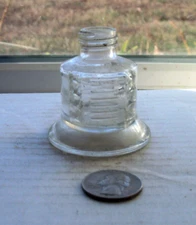 NICE RARE BELL SHAPED INK BOTTLE
