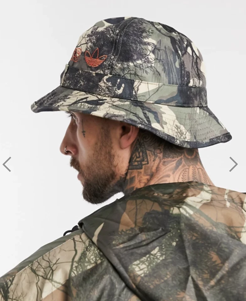 Adidas Originales Campana Cubo Sombrero Adulto Unisex Hombre Camuflaje Árbol Militar Exterior Foto 2 de 4