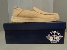 Dockers Wiley Men's Twill Loafers SO Beige NIB NEW Sizes Slip On 90-40610