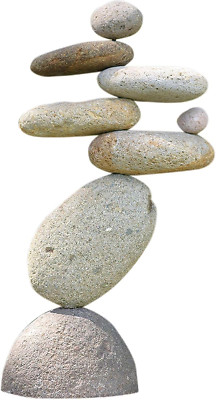 Eight-Stone Balancing Cairn - Indoor/Outdoor Garden Decoration
