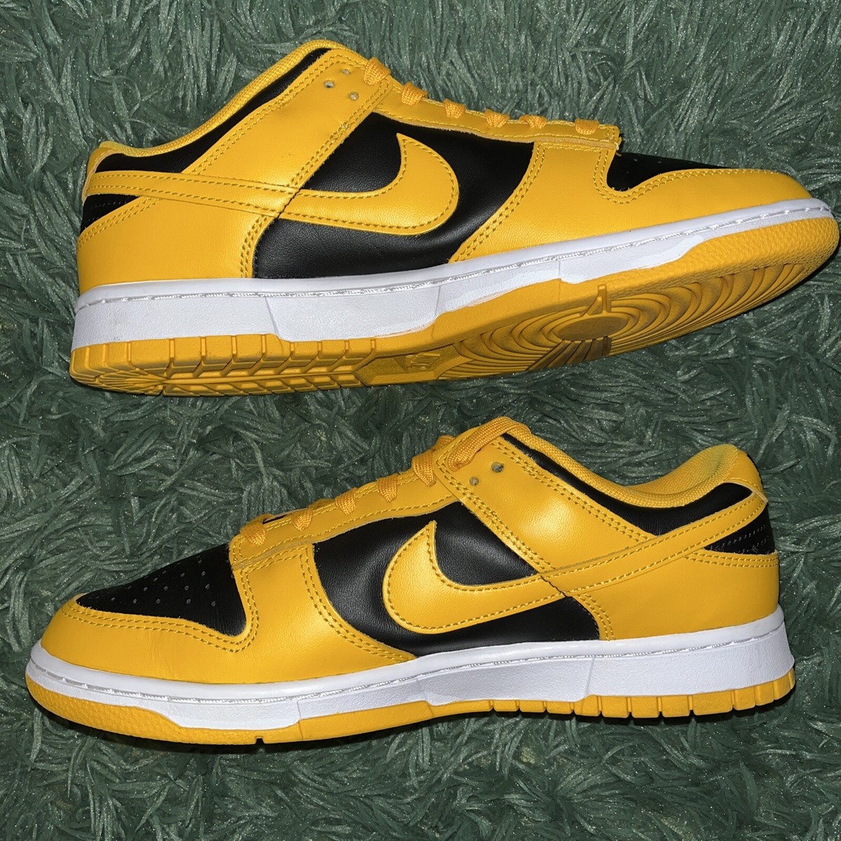 Nike Dunk Low 'Goldenrod Pollen' Black Yellow Sneaker, Size 9.5