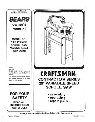 Operator Maintenance Manual Fits 
