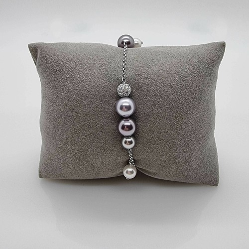 Swarovski Remix Pearl 2 Armband Perlen lila purple Gr. M Strand Bracelet 5463191 - Bild 6 von 9