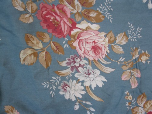 1 Vintage RALPH LAUREN blau Sinclair Blumenmuster Baumwollsatin Standard Kissenbezug - Bild 4 von 7
