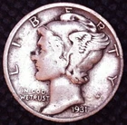 1931-S Mercury Dime Low Mintage 10(C) Silver #613