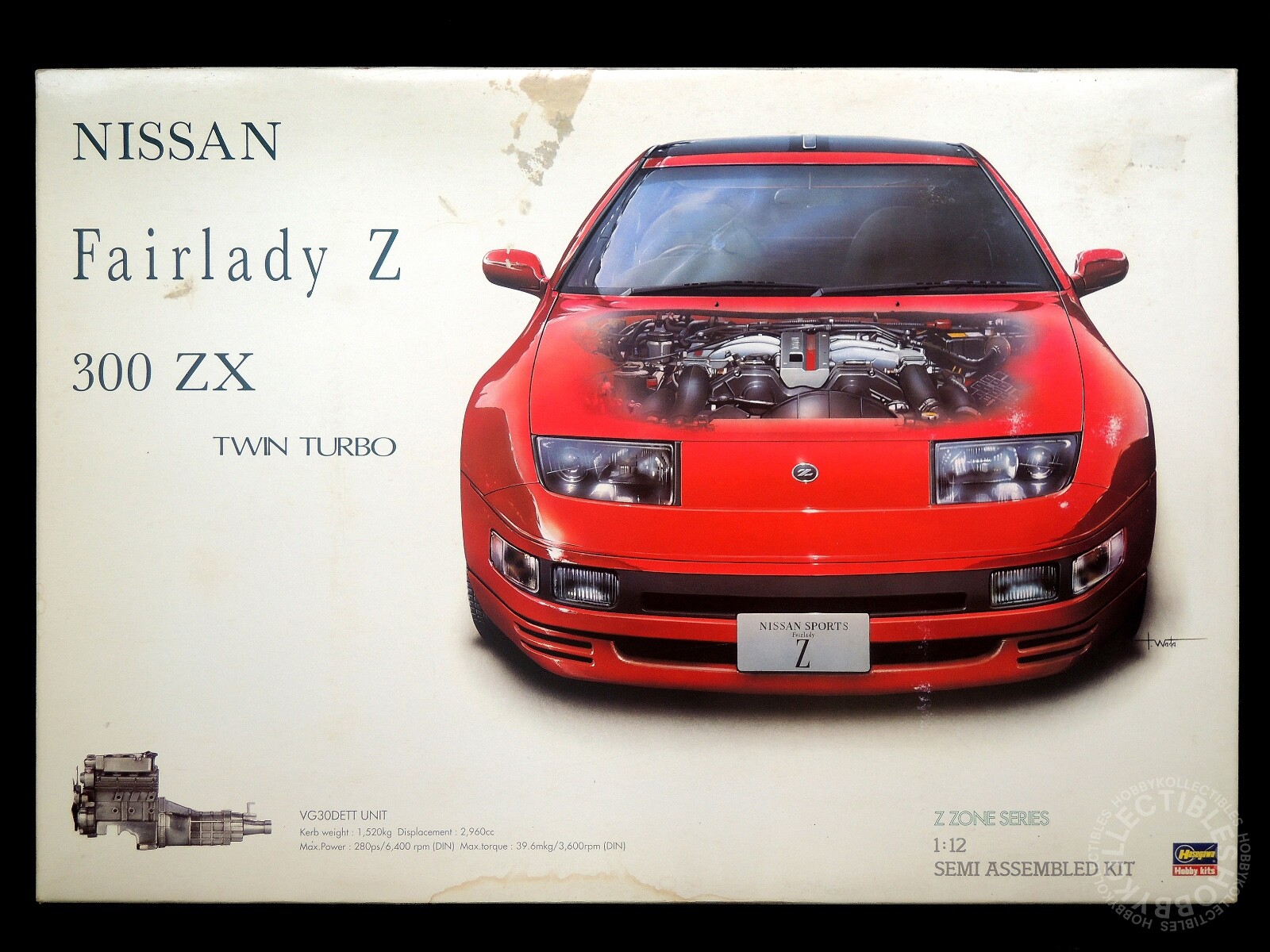 ハセガワ　1/12 フェアレディZ 新品　未組み　絶版品 1/12 ハセガワ フェアレディZ 300ZX