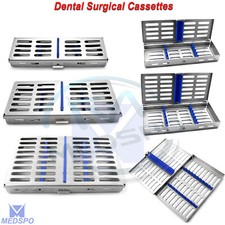 Surgical Instruments Tray Restorative Rack Box For 5,7,10 Pcs Dental Cassettes
