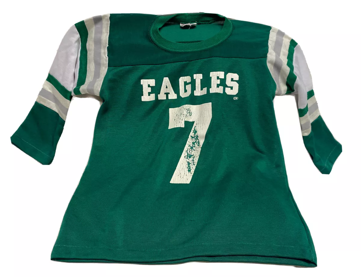 Vintage 70s Philadelphia Eagles #7 Rawlings NFL Size Youth M Long Sleeved  Shirt