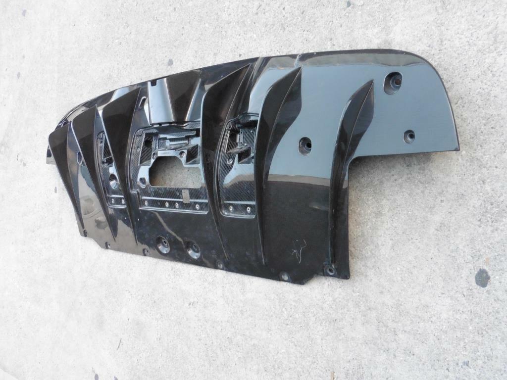 Ferrari 488GTB Rear Bumper Aerodynamic Extractor Cover Carbon Fiber 86371600