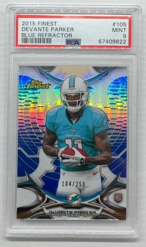 DeVante Parker Finest #105 Blue Refractor