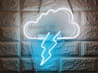 Cloud Thunder Acrylic Neon Lamp Sign 14"x10" Bar Light Glass Display Gift Ex129