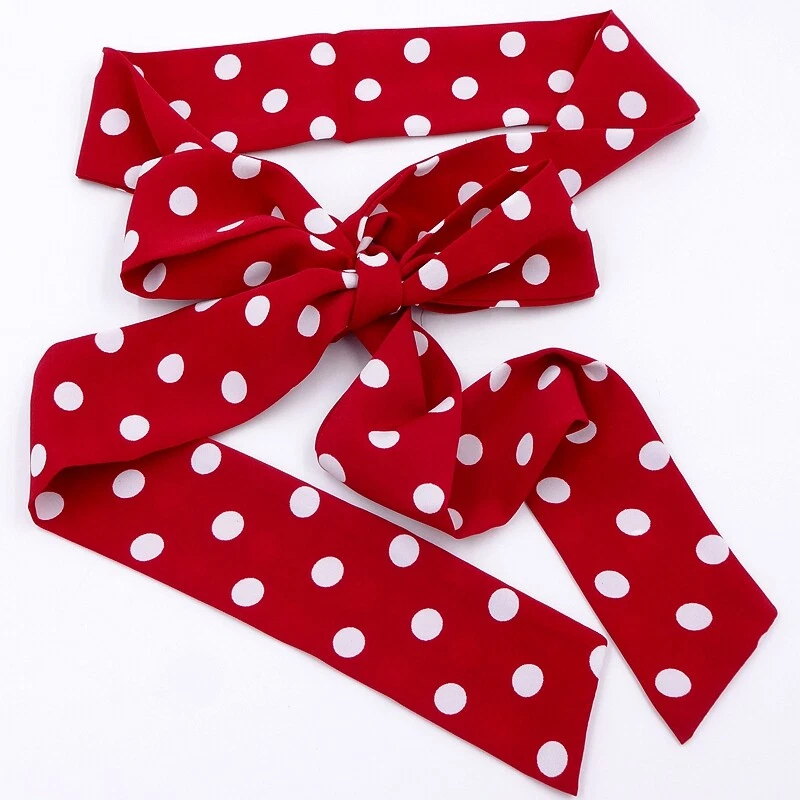 Cinturón de mujer con faja de lunares cincha envolvente cinta para accesorio de vestido Foto 2 de 4