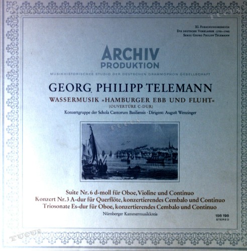 Georg Philipp Telemann - Wassermusik Hamburger Ebb Und Fluth GER LP '*