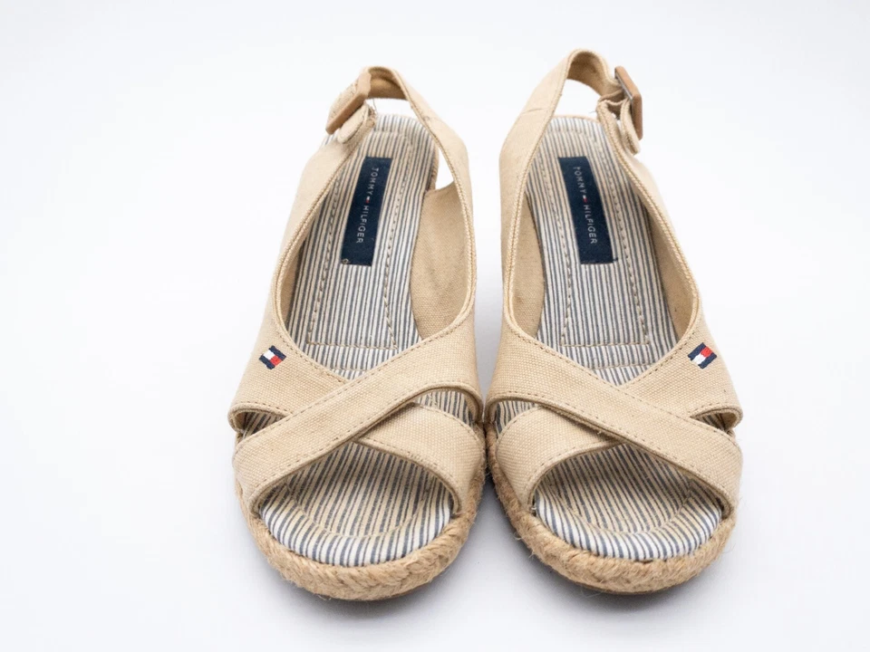 TOMMY HILFIGER Sandalia Para Dama Beige Talla 36 EU Art. 9864-56 - Imagen 3 de 3